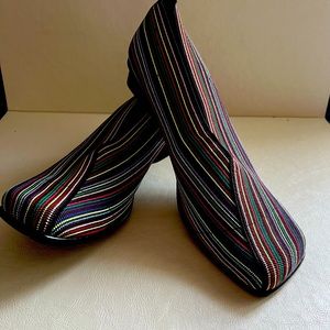 Bebe Women’s Striped Slip on Shoes 8.5